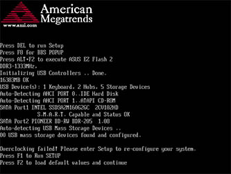 CPU Fan Speed Error Detected: Press F1 to run setup