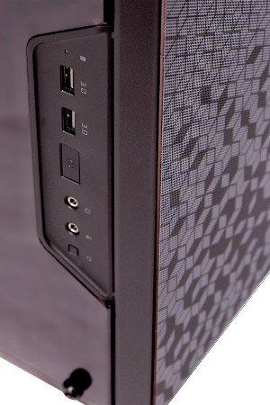 MasterBox Fanless Tower Case Front Ports