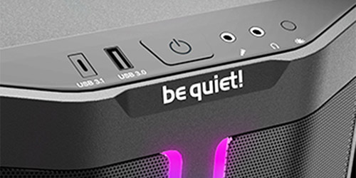 be quiet! PURE BASE 500 FX Black Gaming Case Front Ports