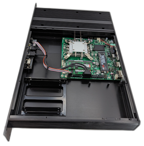 Raptor Lake Fanless 1U Rackmount Server features