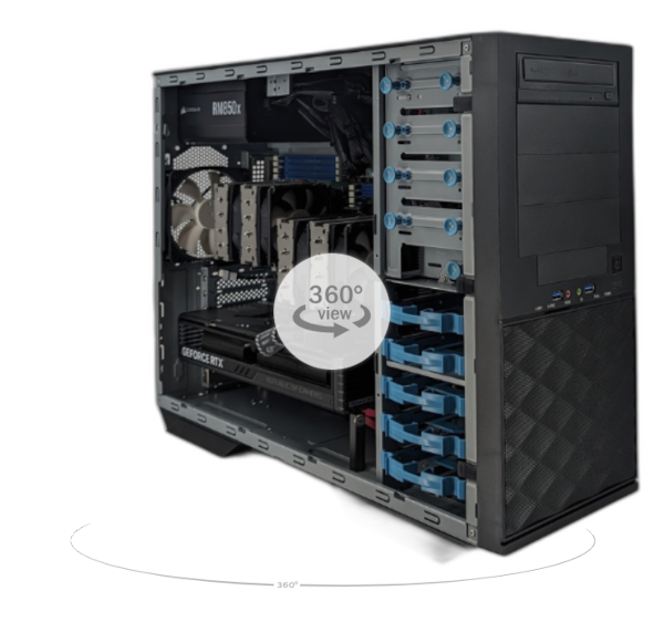 Silent Xeon Scalable 4th Gen Tower Server