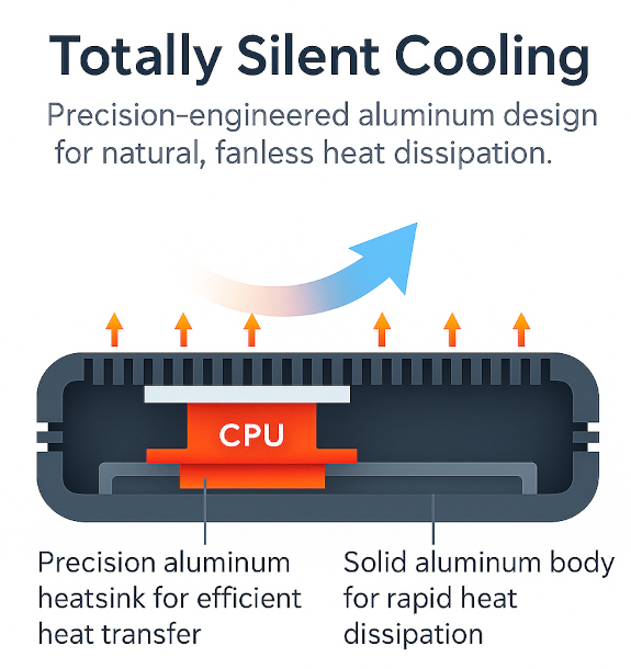 Ryzen Euler Fanless Mini PC features