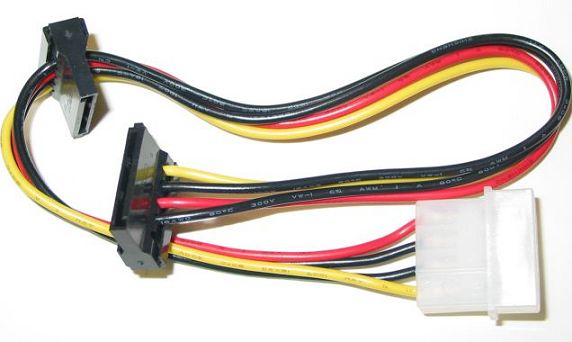 2 Connector SATA Power Adapter