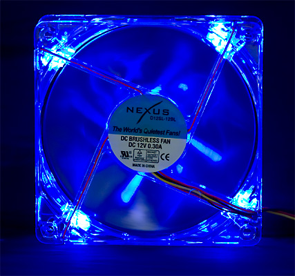 Silent Blue LED Fan | Nexus 120mm Blue LED Case Fan